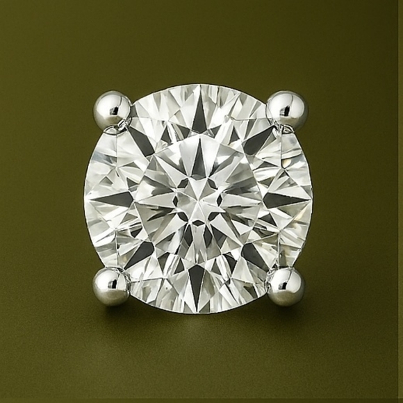 3 ct Lab Grown Diamond Stud Earrings G Color VS Clarity 14K White Gold - Picture 4 of 6